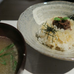 京松蘭はなれ - 烏骨鶏のたまごかけごはん