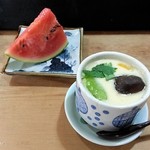 光寿司 - 茶碗蒸しとフルーツ付きます