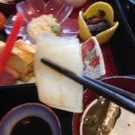 和風れすとらん 桃川 - この烏賊は甘いね