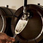 barrel sparkling glass