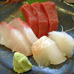 東家 - 晩酌セット　刺身盛