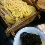 つる由 - 今年初栗！穴子のせいろ蒸し！