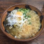 日精そば - 天ぷらが売切れだったのでハイカラうどんの玉子入り(^○^)