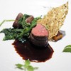 Restaurant L'aube - 料理写真:夏鹿のロースト　赤ワインのソース　クールジュ
