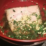 神保町 傳 - （2016/9　訪問）豚肉の椀。豚ローストがやわらかーい。