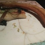 神保町 傳 - （2016/9　訪問）穴子の骨せんべいも。