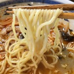 ラーメン･餃子 ハナウタ - 【2016年07月】薬膳香辛 味噌（中辛）の麺アップ。