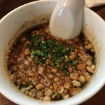 ラーメン･餃子 ハナウタ - 2016年07月】つけ麺、最後は「スープ割で〆られます。