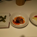 わかば食堂 - 16.08.03【中國菜大鵬 冨士大介シェフ】蜀香盐水毛豆・口水鶏・泡菜