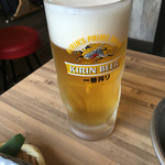 磯丸水産 - ランチビール 300円