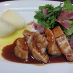 French Bar St.Pierre - お肉ランチ：鶏むね肉のロースト　赤ワインソース(16-09)