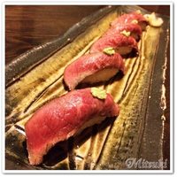 天空の月 渋谷 - 和牛の炙り握り