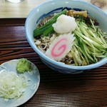 生そば 恵比寿屋 - 冷やしたぬきそば    王道のビジュアル