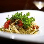 TACUBO - 秋刀魚とフルーツトマトのスパゲッティ