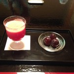 あさば - 2016年8月：朝食…デザートは田中山のスイカのジュレに、下田のぶどう