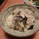 あさば - 2016年8月：夕食…鮎御飯。美味しいです♪