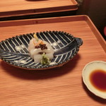 あさば - 2016年8月：夕食…地魚造り。赤いかと目鯛