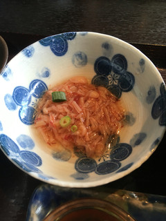 宮園 - 日替わり定食（選べる小鉢②）なめたけの梅肉あえ