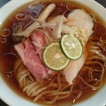 らぁ麺 紫陽花 - 冷やしらぁ麺、大盛