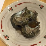 漁火 - 姫サザエの塩茹で