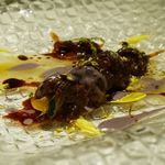 リストランテ サクラ - ～温前菜～「八千代黒牛モモ肉のカンノーロ ゴルゴンゾーラチーズ」