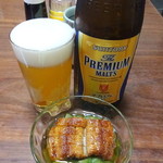 うな豊 - ビール６００円