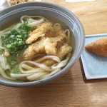 うどん香梅 - ごぼう天うどん＝４３０円
      いなり １ヶ＝７０円