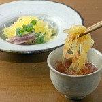 島野菜と日本酒 びがすり - 冷やしそうめん南瓜