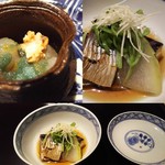 刺し身のサイドと煮物