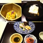 先付　すっぽん豆腐
          お刺身