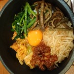 Grilled bibimbap with Matsusaka meat and miso!