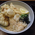 雅斗嵐 - 鶏天ぶっかけうどん@780