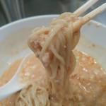 高崎はた山 - 【2016.9.9(金)】冷し担担麺(並盛・180g)900円の麺