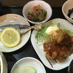 ささら - アジ塩焼き 二色フライ