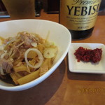 東池袋大勝軒 いちぶん - Ｈ28.08.17昼『瓶ビール』のサービスおつまみ