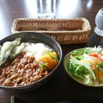 くらしとごはん リクル - キーマカレー８００円（ドリンクセット１０００円）
