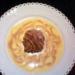 銀座うかい亭 - デザートのモンブラン