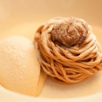 特製モンブラン マルコポーロ紅茶アイス添え