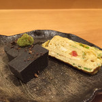 小料理 わみや - 160915 黒ごま豆腐と玉子焼き