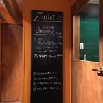 ブリューパブ テタールヴァレ - 仕込中ビールの説明書き