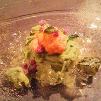 S'ACCAPAU - カッペリーニ　うに　ツブ貝　エストラゴン