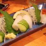 くつろぎ亭ひこべえ  - 2016年9月　イカの刺身