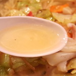 くつろぎ亭ひこべえ  - 2016年9月　ちゃんぽんのスープ