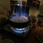 悠久乃蔵 しゃぶしゃぶと糀料理、日本酒 - 日本酒のアルコールを飛ばす