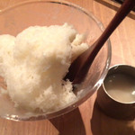 悠久乃蔵 しゃぶしゃぶと糀料理、日本酒 - 日本酒しゃぶしゃぶ（本醸造） \3,900 の糀かき氷