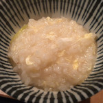 日本酒しゃぶしゃぶ（本醸造） \3,900 の雑炊