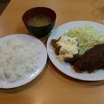 デカメンチ(カツ)とチキン南蛮