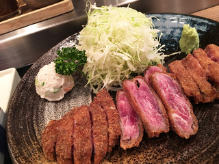 Gyuukatsumotomura - 牛かつ麦飯とろろセット