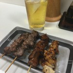 赤城 - 酎ハイ　おまかせ4本串201607