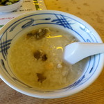 杉ケ瀬ヤナ - 絶品の鮎出汁、鮎たっぷり入り雑炊